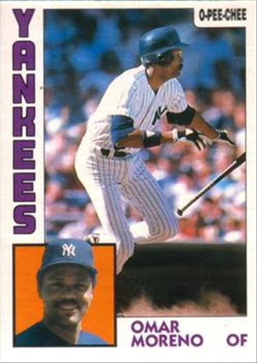 1984 O-Pee-Chee Baseball Cards 016      Omar Moreno
